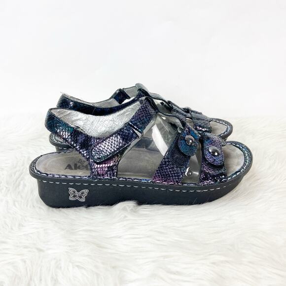 Alegria 40 EU 10 US Womens Metallic Kleo Special Serpent Cage Comfort Sandals - Picture 3 of 14
